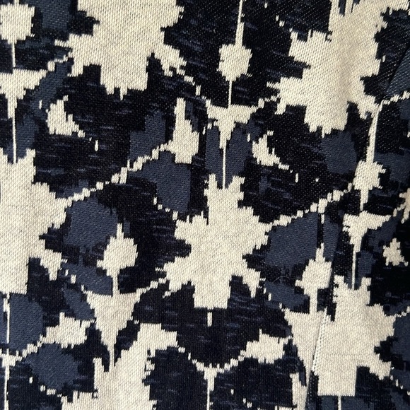 Nic+Zoe Knit Blazer Cardigan Long Sleeve Partial Closure - Blue Cream Size PP - Picture 13 of 15